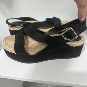 Rag & Bone Megan suede espadrill platform